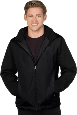 AFC Men's Mid Weight Nylon & Fleece Jacket Water Resistant Coat in 3x & 4x