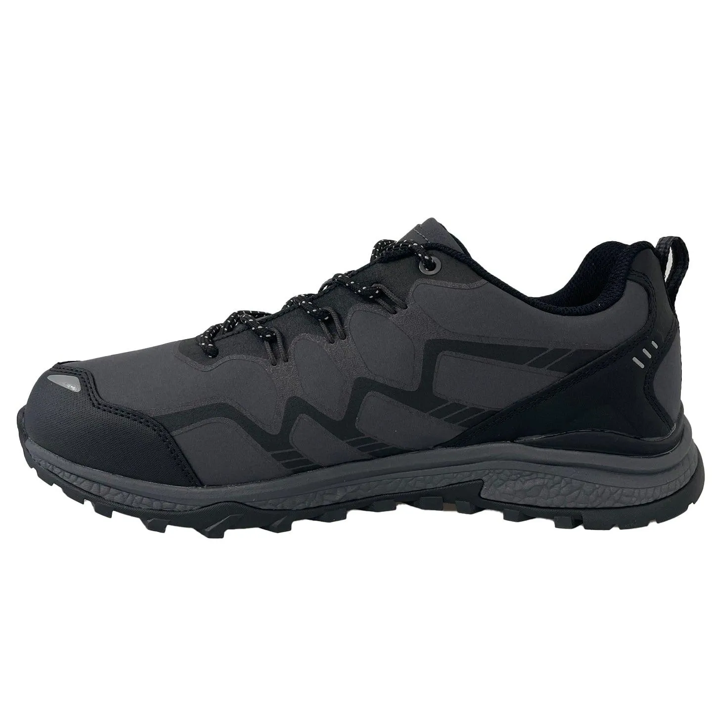Hi-Tec Mens Walking Shoe Stinger WP Carbon Grey/Black/Silver
