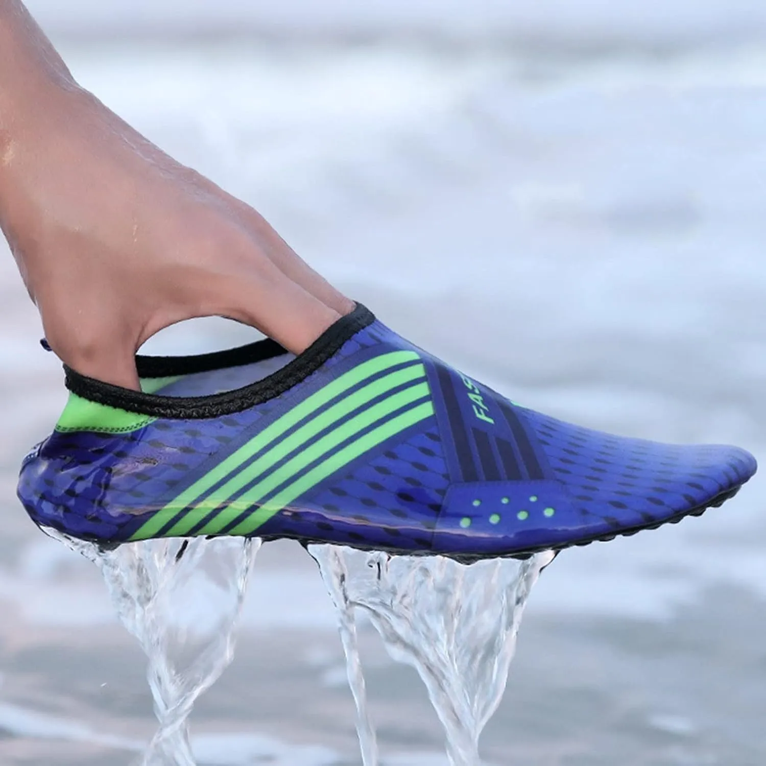 Mens Grounded Footwear Lightweight Quick-Dry Swim Socks Shoes Beach Sports Barefoot Shoes Wading Kayaking Shoe
