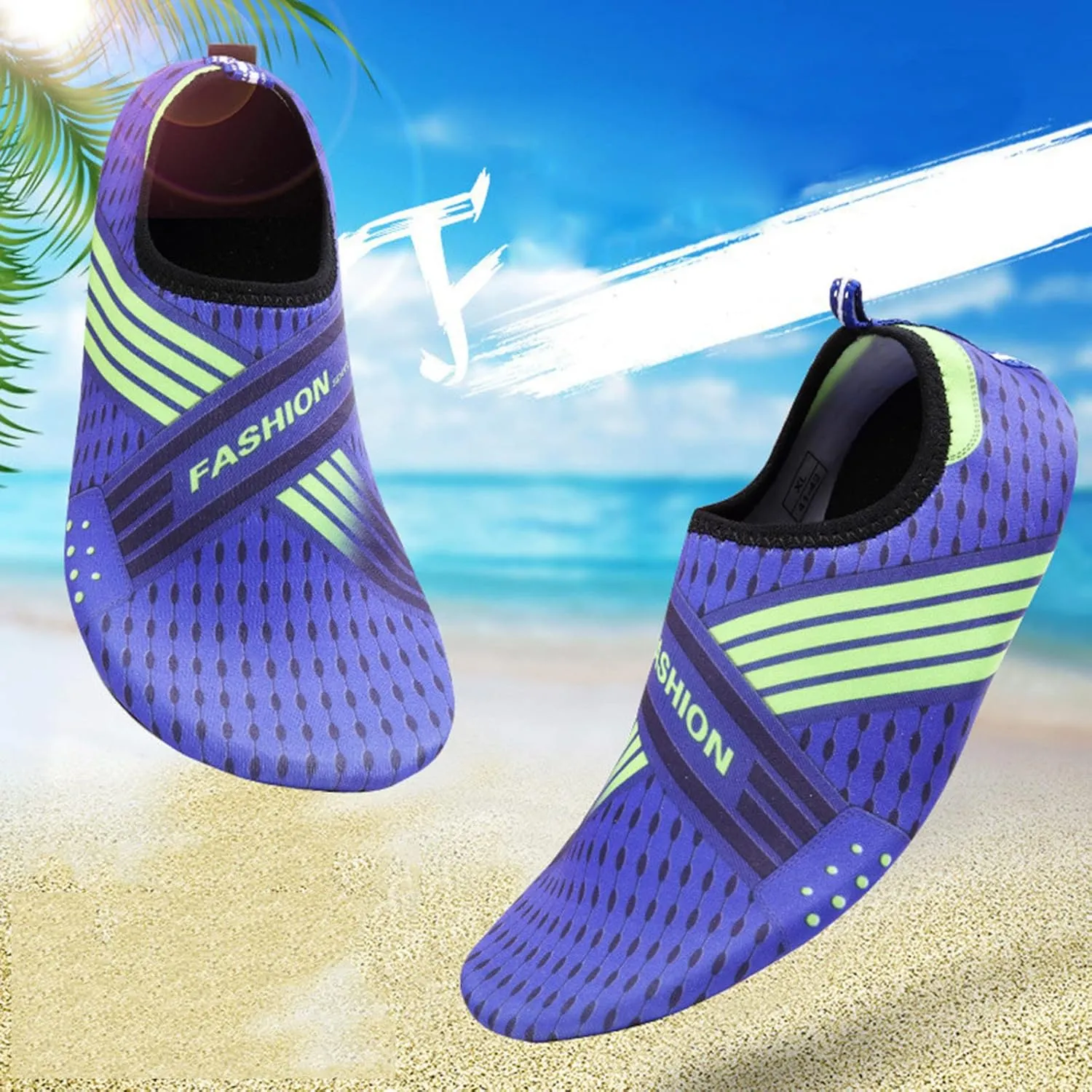 Mens Grounded Footwear Lightweight Quick-Dry Swim Socks Shoes Beach Sports Barefoot Shoes Wading Kayaking Shoe