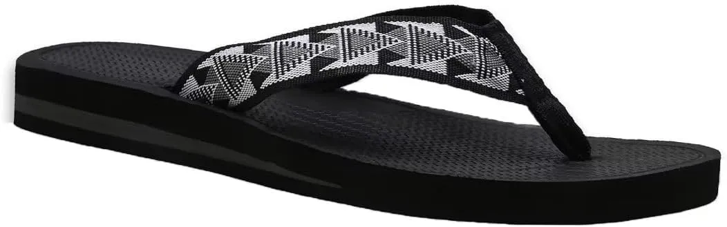 Women's Comfortable Casual Flip Flop, Slip Resistant Fabric Flip Flops for Indoor, Summer Waterproof Flat Thong Sandals for Beach, Pool, River